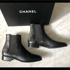 Chanel Booties Black with Box